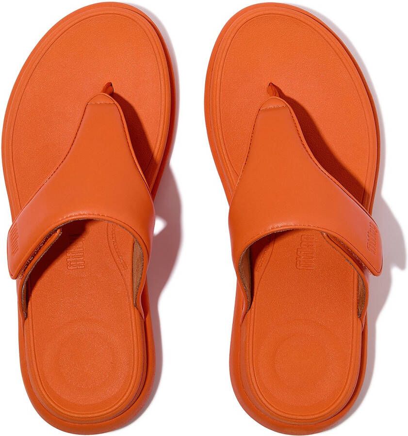 FitFlop F-Mode Go Adjustable Flatform Toe-Post Sandals ORANJE