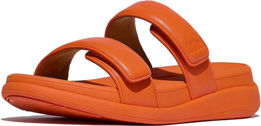 FitFlop F-Mode Go Adjustable Flatform Two-Bar Slides ORANJE