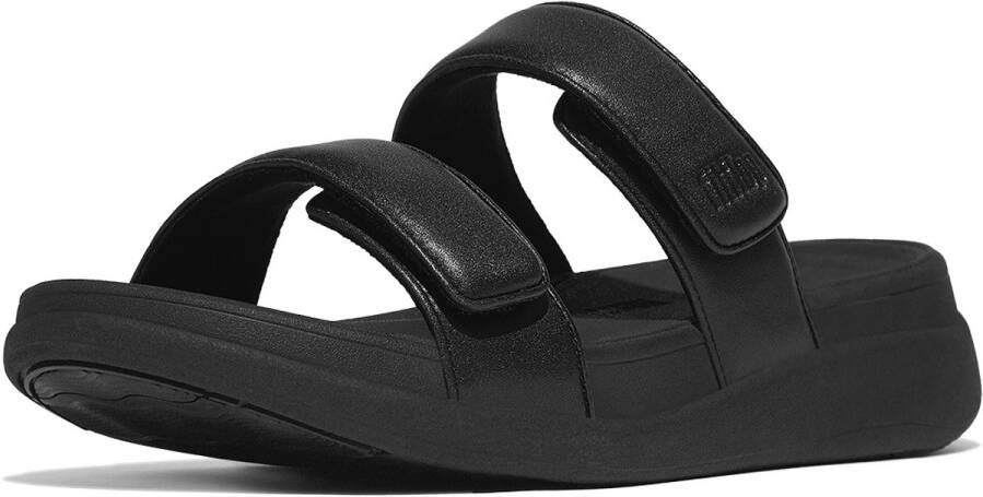 FitFlop F-Mode Go Adjustable Flatform Two-Bar Slides Vrouwen All Zwart