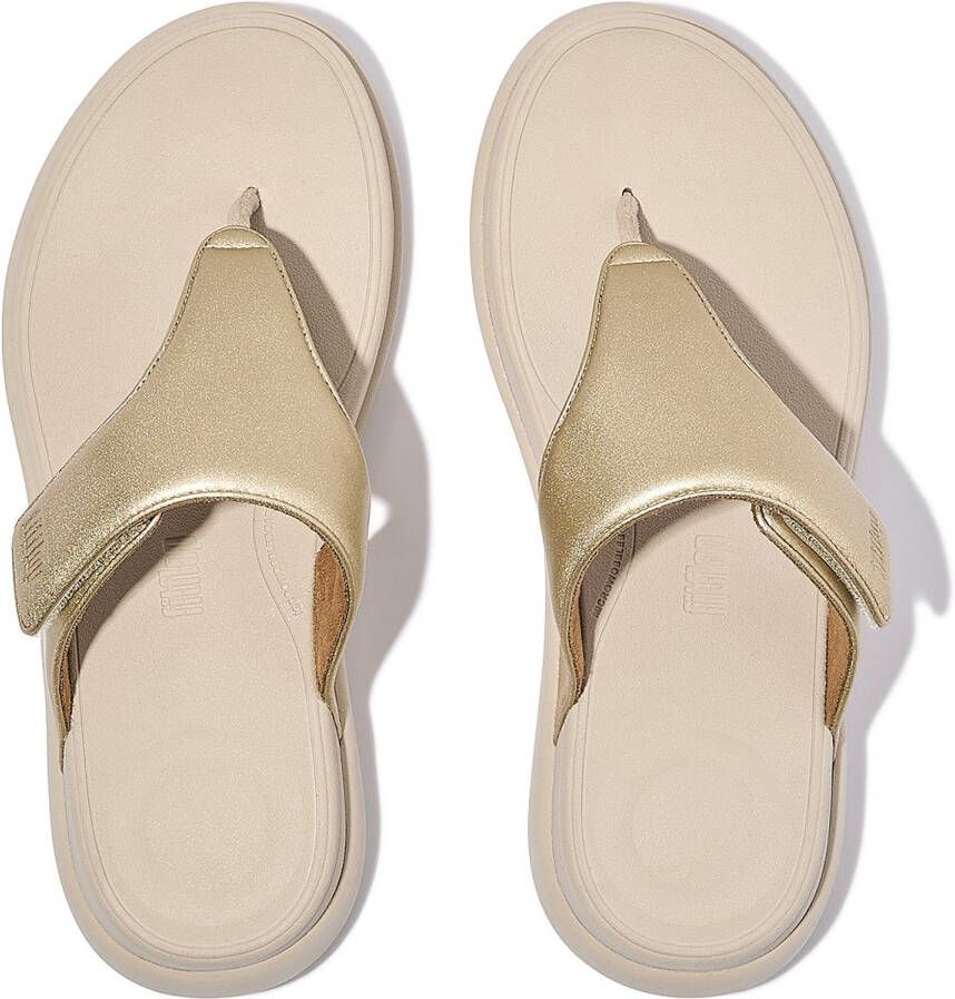 FitFlop F-Mode Go Adjustable Flatform Sandals Teenslippers Goudkleur