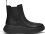 FitFlop F-Mode Leather Flatform Chelsea Boots ZWART - Thumbnail 1