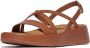 FitFlop F-Mode Leather Flatform Strappy Back-Strap Sandals BRUIN - Thumbnail 1