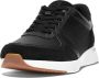 FitFlop F-Mode Leather Suede Flatform Sneakers ZWART - Thumbnail 1