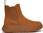 FitFlop F-Mode Suede Flatform Chelsea Boots BRUIN - Thumbnail 1
