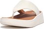 FitFlop F-Mode Leather Flatform Toe-Post Sandals BEIGE - Thumbnail 1