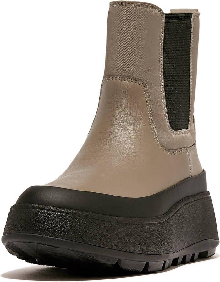 FitFlop F-Mode Water-Resistant Flatform Chelsea Boots GRIJS