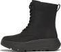 FitFlop F-Mode Water-Resistant Nylon Laced Flatform Boots ZWART - Thumbnail 1