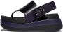 FitFlop � F-Mode X Roksanda Leather Webbing Sandals ZWART - Thumbnail 1