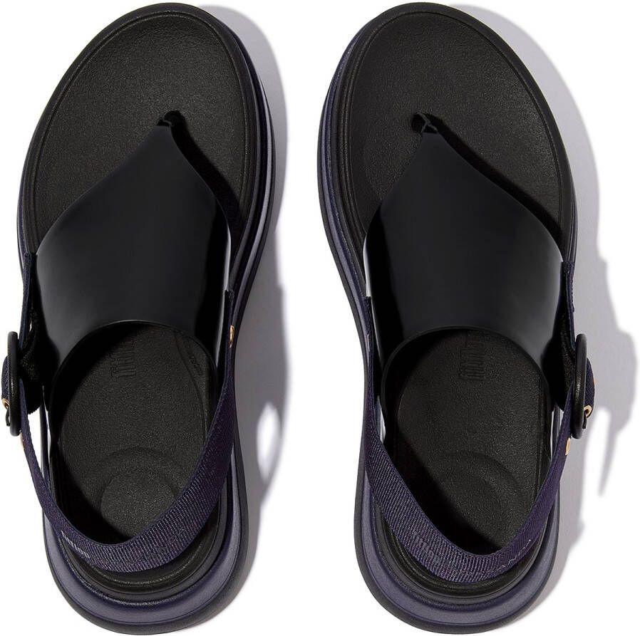 FitFlop F-Mode X Roksanda Leather Webbing Sandals ZWART