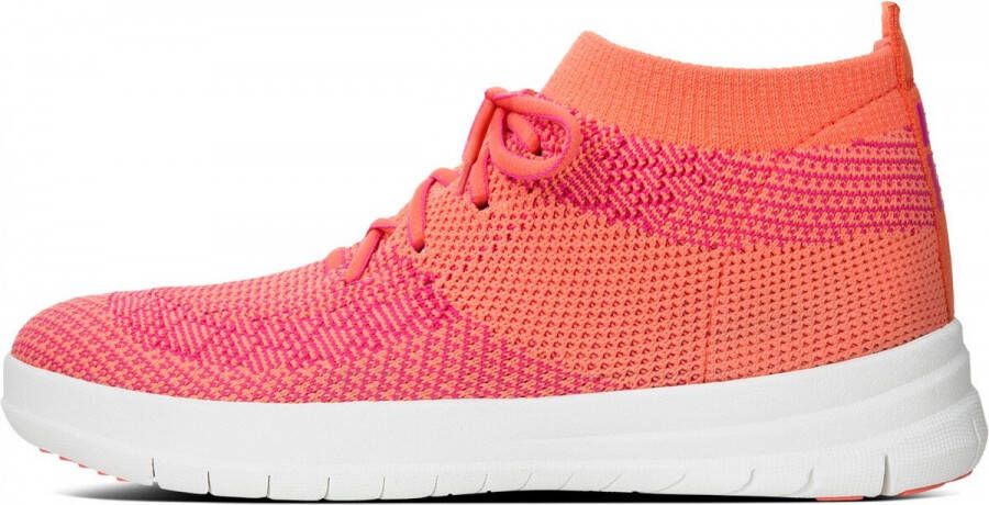 FitFlop ™ F-Sporty™ Sneaker Uberknit Sunshine Coral Fuchsia