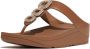 FitFlop Fino Crystal-Chain Leather Toe-Post Sandals BRUIN - Thumbnail 1