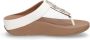 FitFlop Fino Crystal-Chain Leather Toe-Post Sandals WIT - Thumbnail 1