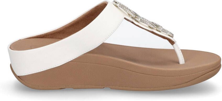 FitFlop Fino Crystal-chain Sandalen Bruin Vrouw