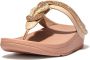 FitFlop Fino Crystal-Cord Leather Toe-Post Sandals BEIGE - Thumbnail 2
