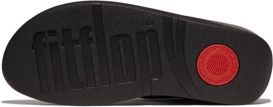 FitFlop Fino Crystal-Mix T-Strap Sandals ZWART