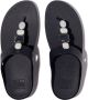 FitFlop Fino Multi-Stone Leather Toe-Post Sandals BLAUW - Thumbnail 1