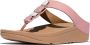 FitFlop Fino Multi-Stone Leather Toe-Post Sandals ROZE - Thumbnail 1