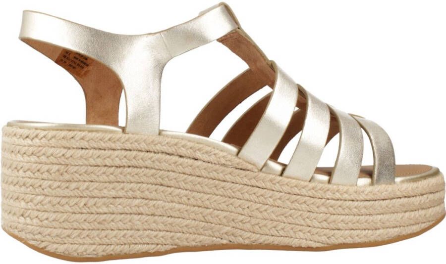 FitFlop Fisherman Wedgesandalen Goud Vrouw