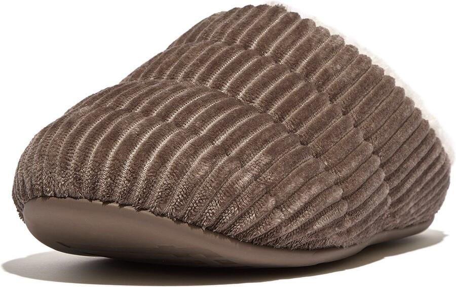 FitFlop Chrissie Fleece-Lined Corduroy Slippers GRIJS - Foto 2