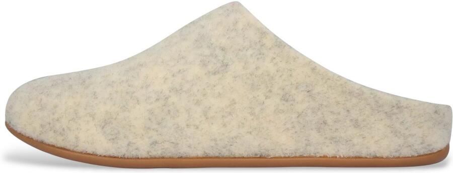 FitFlop Chrissie Felt Pantoffels Beige Vrouw