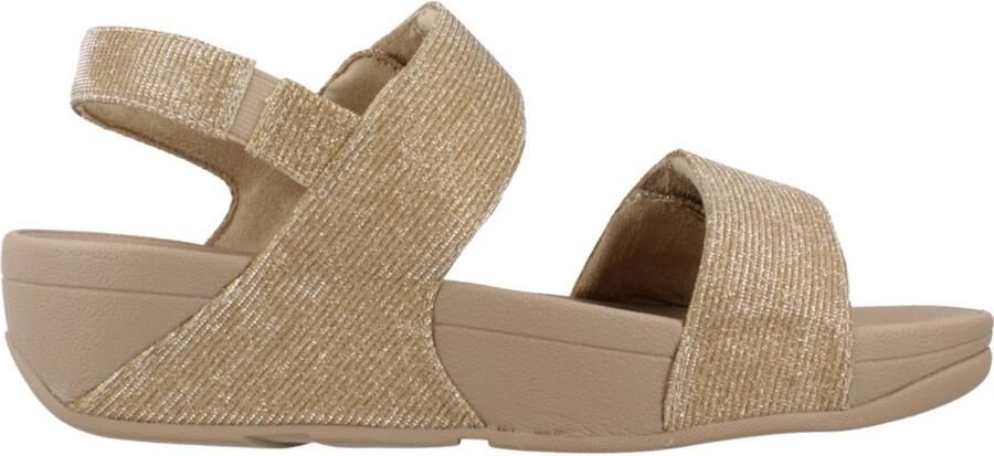 FitFlop Damen Sandalen Lulu Adjustable Shimmerlux Back-Strap Sandals GA2 Latte Beige