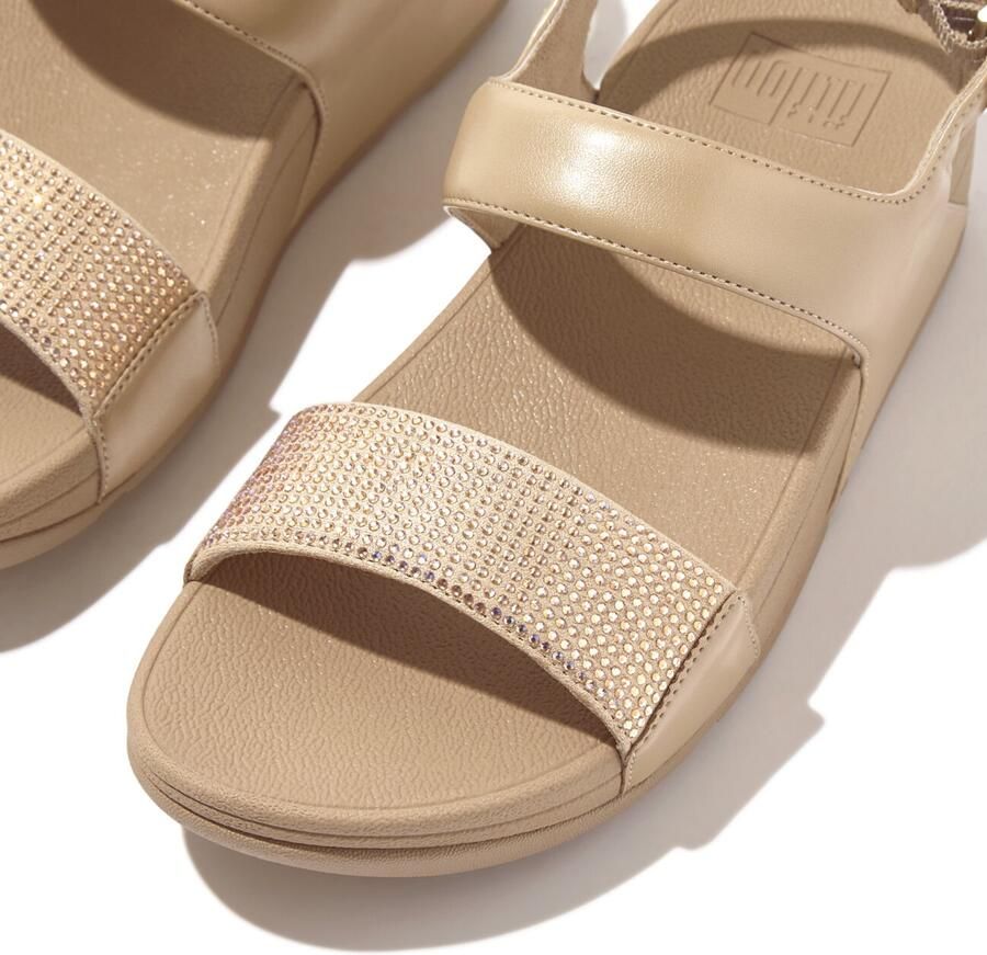 FitFlop Lulu Crystal Embellished Back-strap Sandalen Vrouw