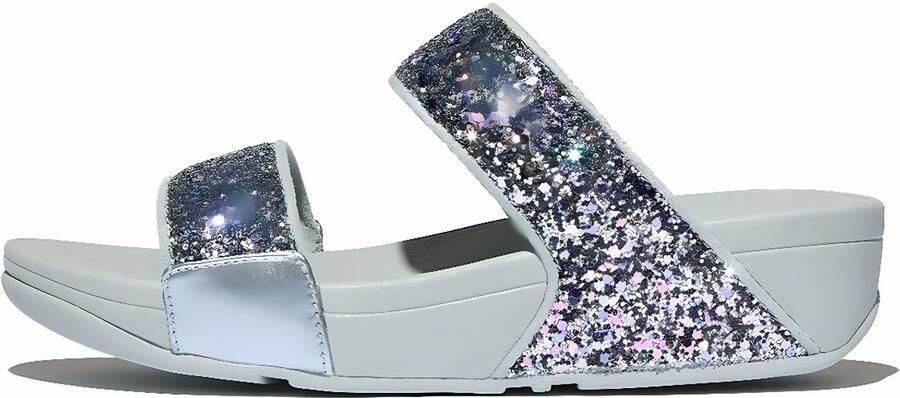FitFlop Damen Sandalen Lulu Multi-Tonal Glitter Slides JE5 Quiet Blue - Foto 2