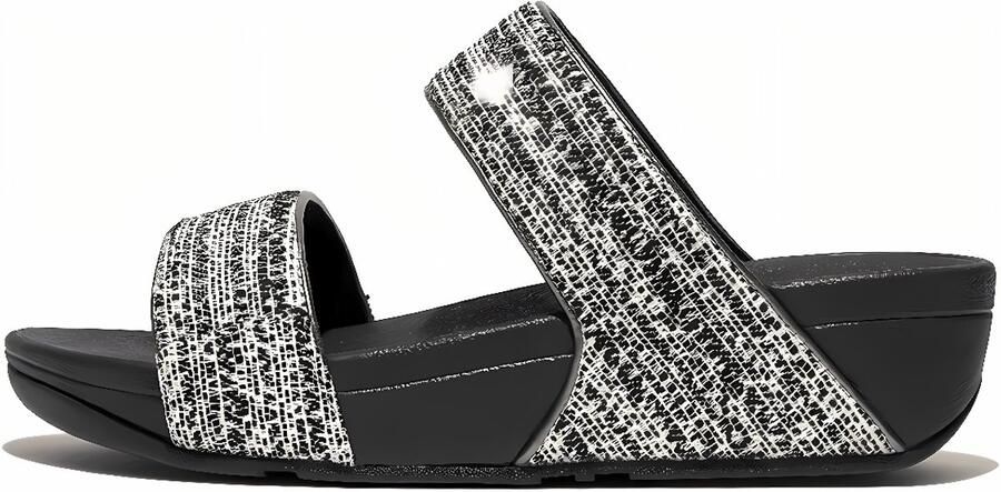 FitFlop Damen Sandalen Lulu Shimmerweave Slides GO2 Black Mix - Foto 2