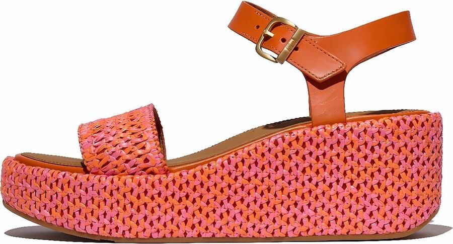 Fitflop Sleehaksandaaltjes PLATFFORMS WOVEN WEDGE plateau sandaal zomerschoen in verfijnde uitstraling - Foto 4