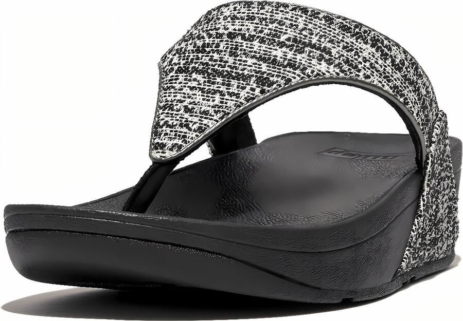FitFlop Dames teenslippers Lulu Shimmerweave teenslippers met teenband GO1 - Foto 2