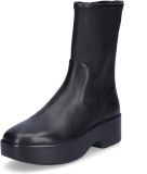 FitFlop F-Luma Boot Stretch Leather (Wrapped) ZWART - Zwart