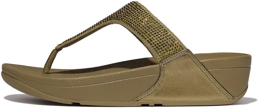 FitFlop Damen Flip Flops Lulu Toepost-Hotfix E Metallic Camo-Green - Foto 2