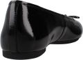 FitFlop Ballerina's Delicato Bow Textured Patent-leather Bal - Zwart