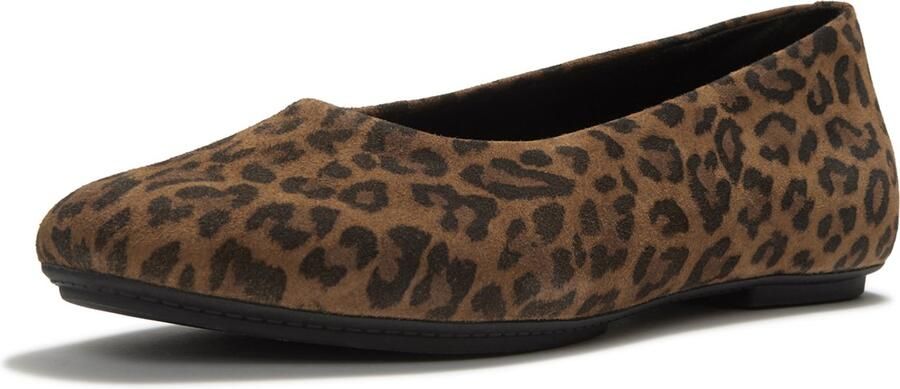 FitFlop Delicato Suede Leopard Ballerinas
