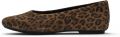 FitFlop Delicato Suede Leopard Ballerina´s Vrouw - Tan/Zwart