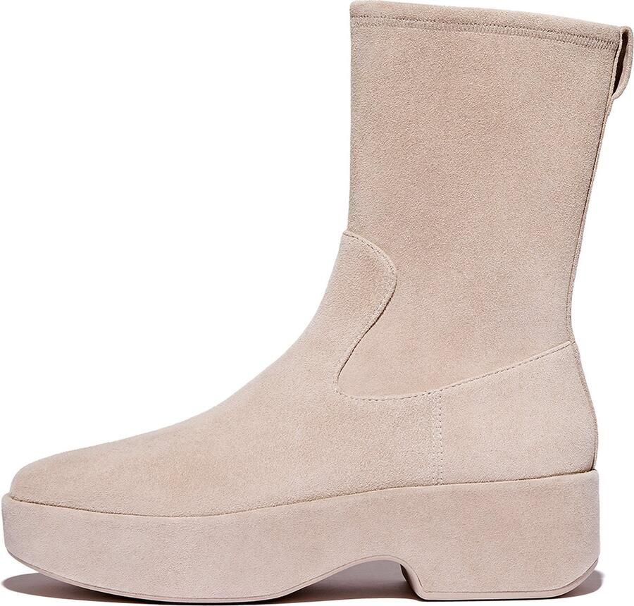 FitFlop F-Luma Boot Stretch Suede (Wrapped) BEIGE - Foto 2