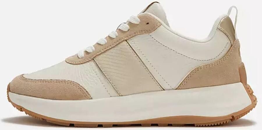 FitFlop F-Mode Flow Snake Glitter Trainers BEIGE