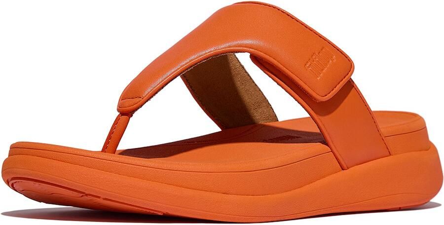 FitFlop F-Mode Go Adjustable Flatform Toe-Post Sandals ORANJE - Foto 2