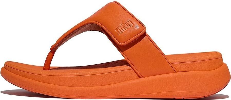 FitFlop F-Mode Go Adjustable Flatform Toe-Post Sandals ORANJE