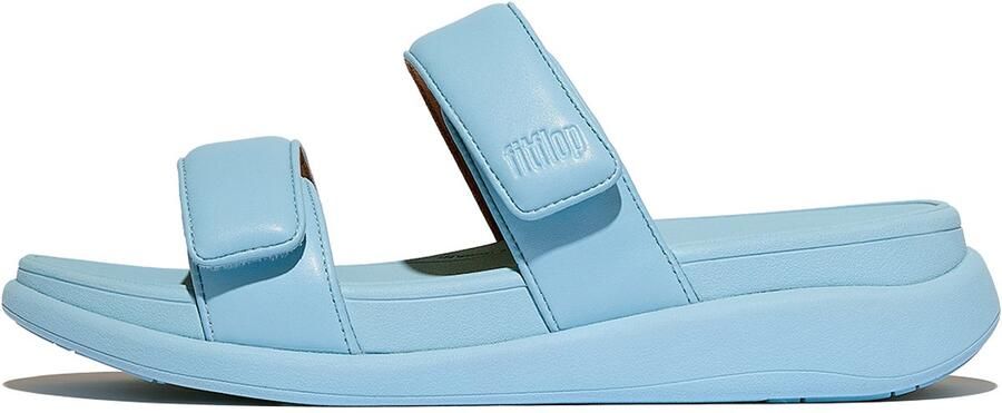 FitFlop F-Mode Go Adjustable Flatform Two-Bar Slides BLAUW - Foto 2