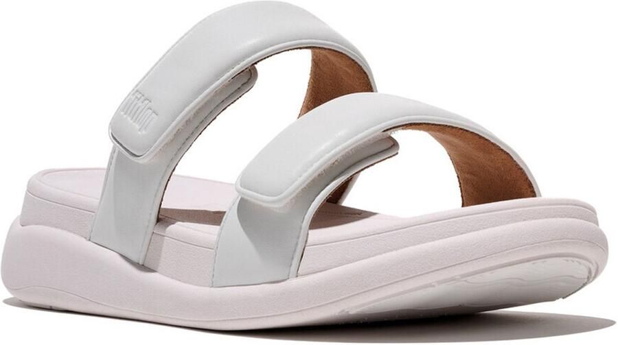 FitFlop F-Mode Go Adjustable Flatform Two-Bar Slides WIT