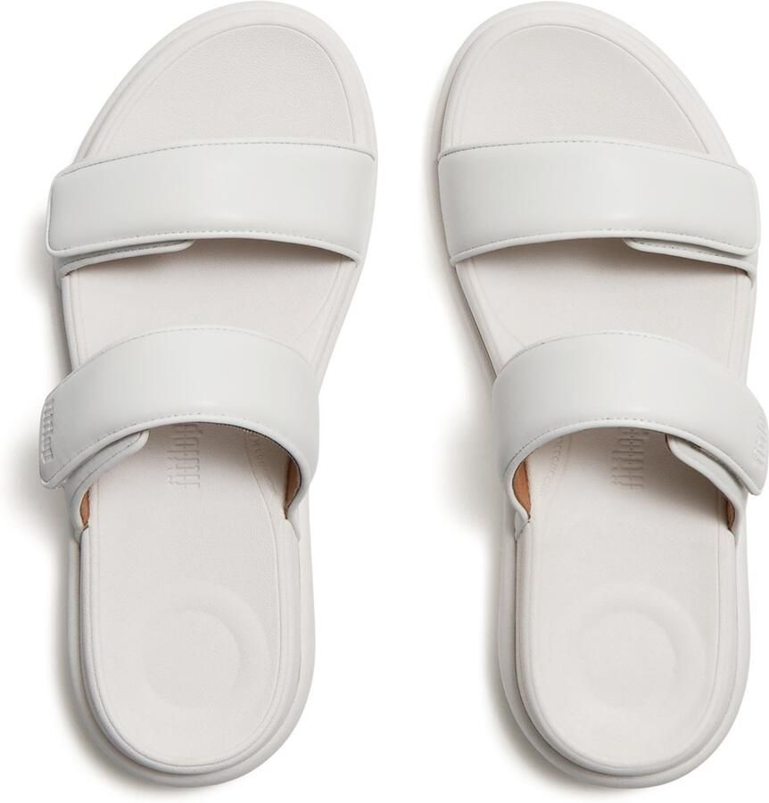 FitFlop F-Mode Go Adjustable Flatform Two-Bar Slides WIT