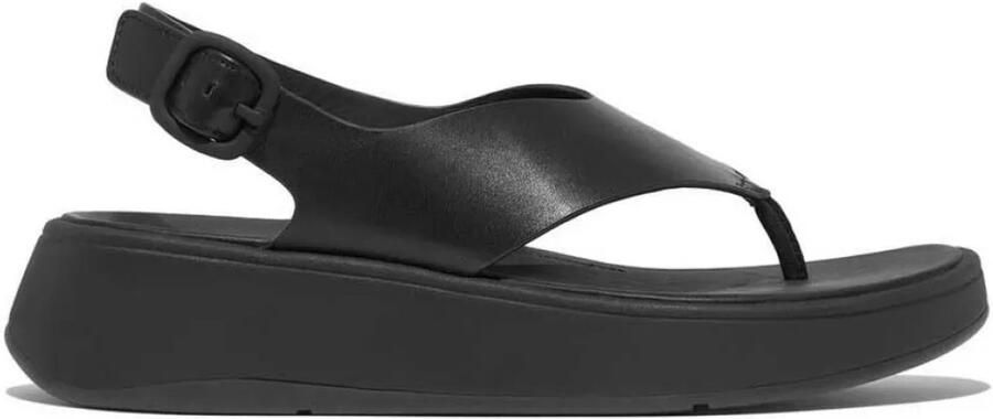 FitFlop F-mode Platform Sandalen Zwart Vrouw