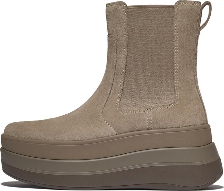 FitFlop F-Mode Stack Suede Chelsea Boots - Foto 2