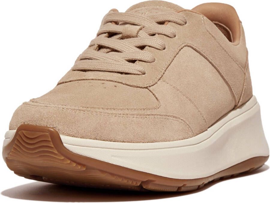FitFlop F-Mode Suede Flatform Sneakers BEIGE - Foto 1