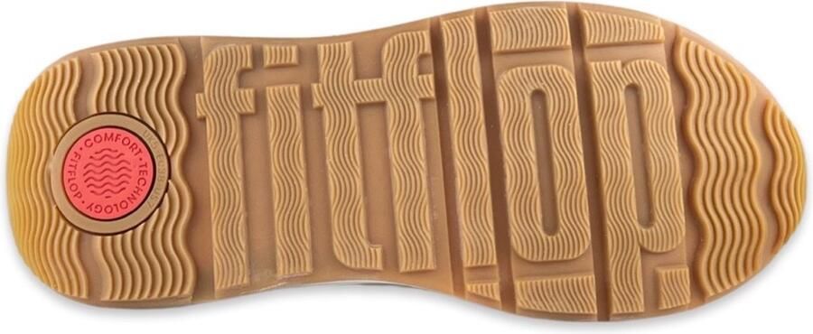 FitFlop F-Mode Leather Suede Flatform Sneakers WIT - Foto 9