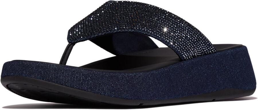 FitFlop F-Mode Toe Post Denim And Hotfix