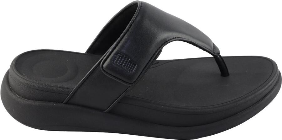 FitFlop F-Mode Toe Post.All Black