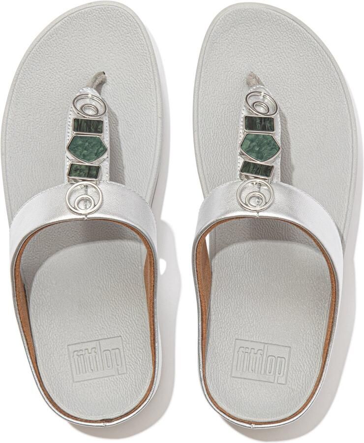 FitFlop Fino Ergonomische Teenslipper Zilver