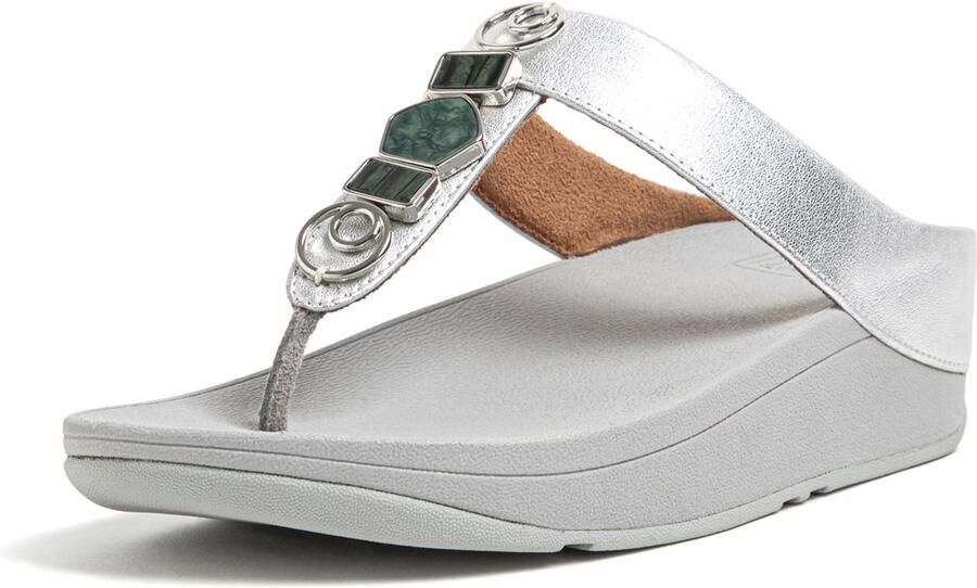 FitFlop Fino Ergonomische Teenslipper Zilver - Foto 2